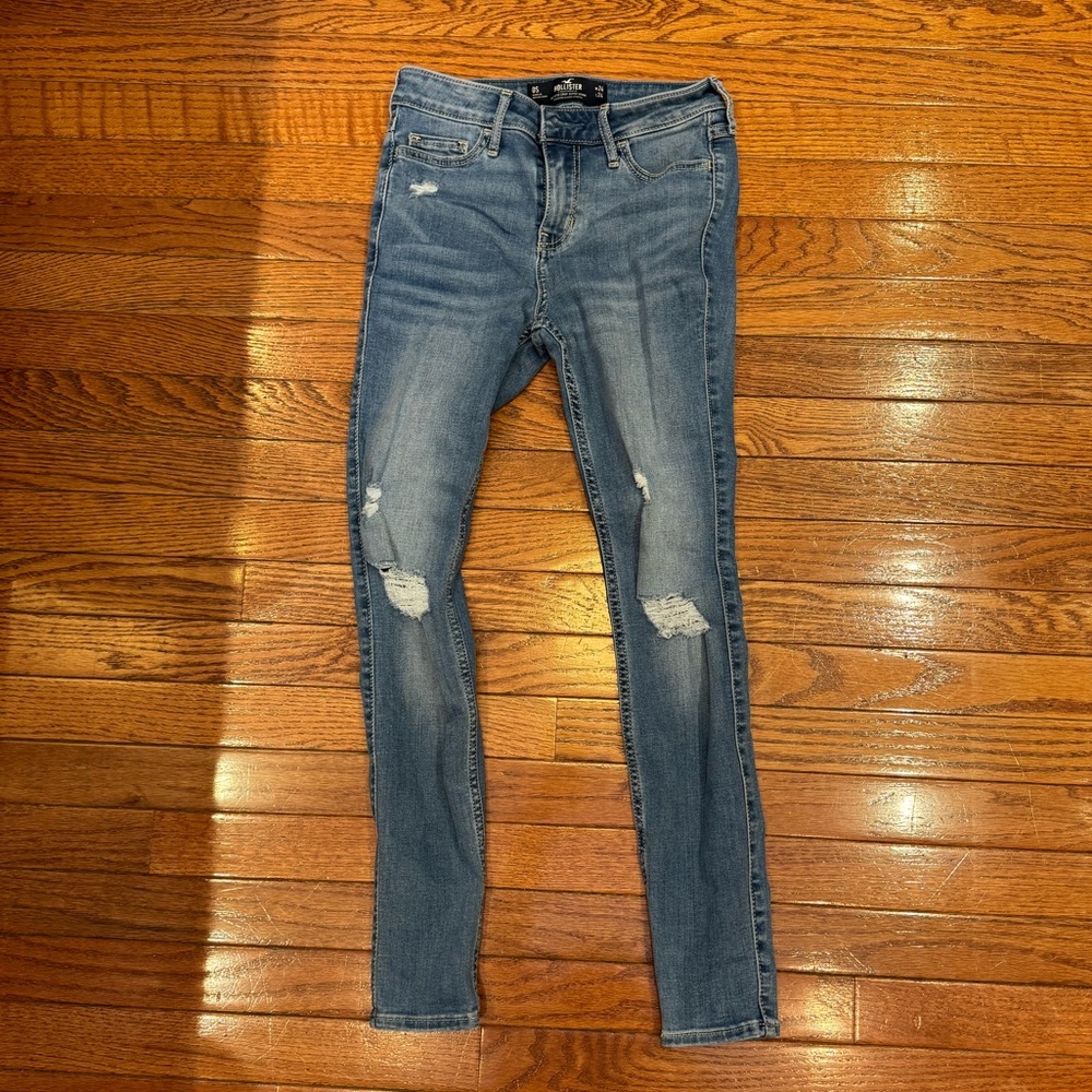 Hollister mid-rise crop super skinny jeans OS W24, L24